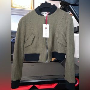 Zara SRPLS Collection Cropped Bomber Jacket